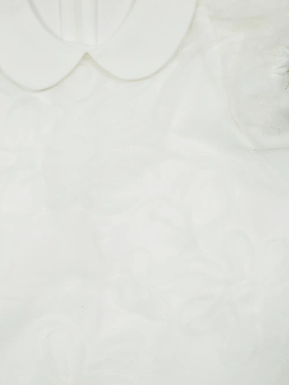 Liu Jo Kids Jurk met Peter Pan-kraag en korte mouwen Wit