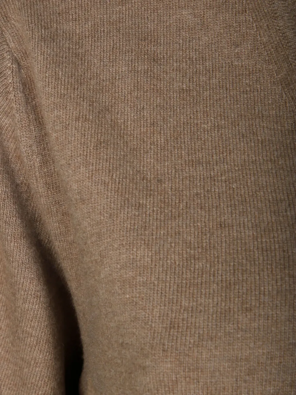 Daniele Fiesoli Fine Knit V-neck Sweater With Ribbed Details In Brown