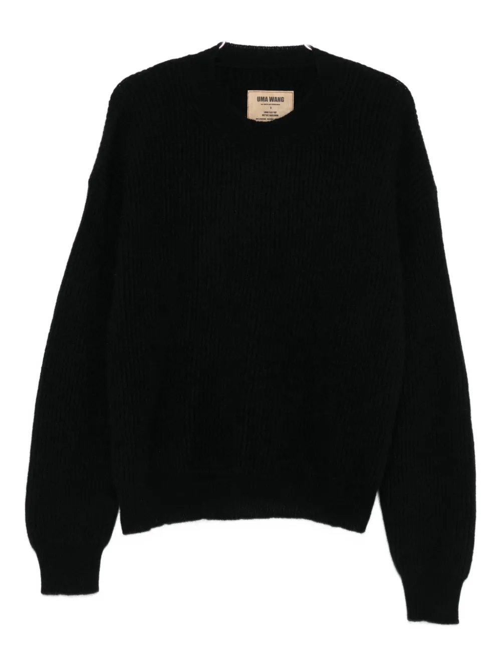 Uma Wang Crew Neck Sweater In Black
