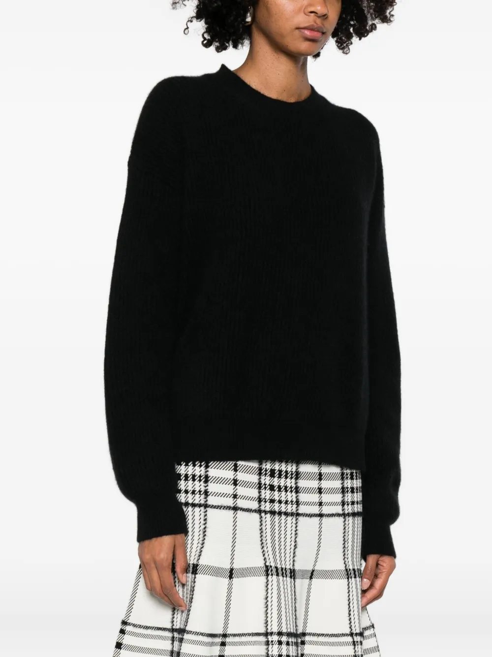 Uma Wang Crew Neck Sweater In Black