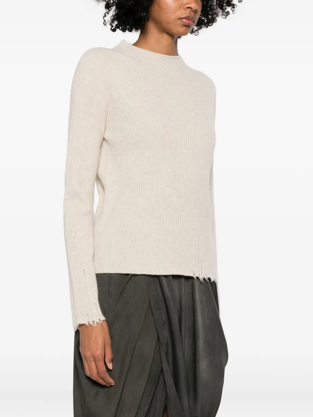 Uma Wang Mock-neck Sweater In Gold