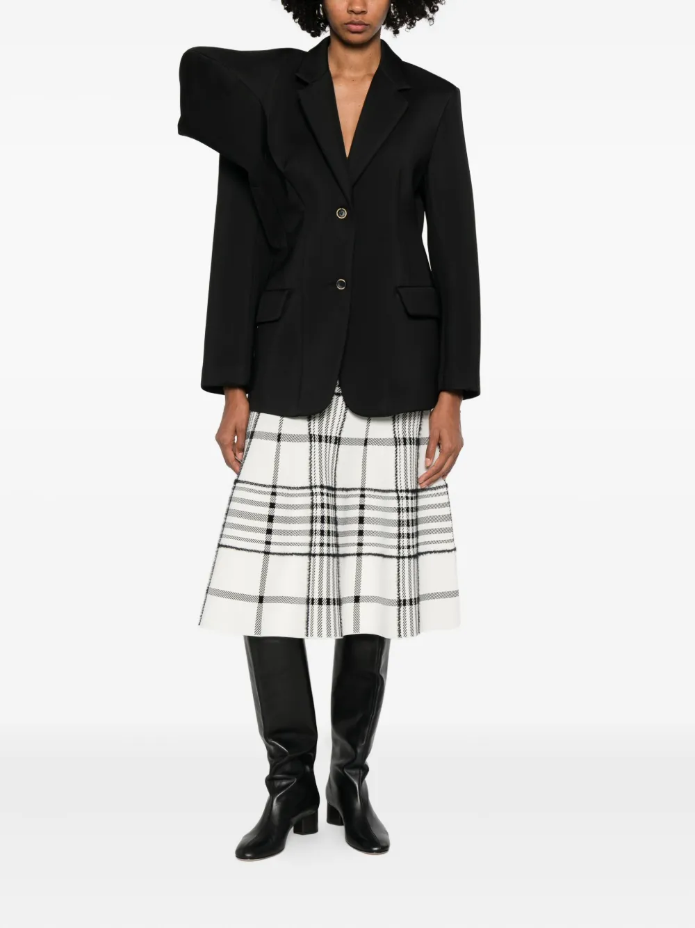 Uma Wang Single-breasted Blazer In Black