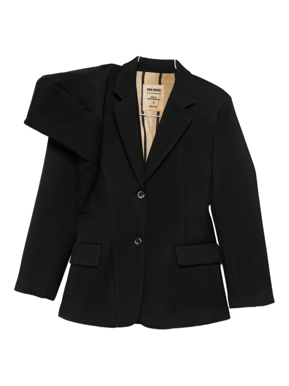 Uma Wang Single-breasted Blazer In Black