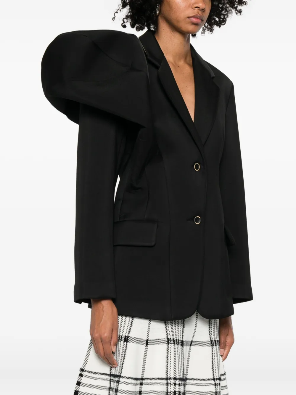 Uma Wang Single-breasted Blazer In Black