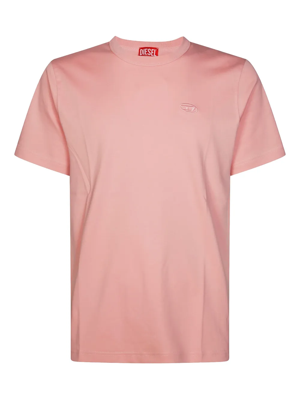 Diesel T-Adjust-Slits-R17 logo-detailed T-shirt | Pink | Image 1