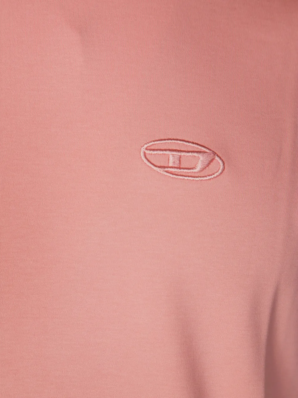 Diesel T-Adjust-Slits-R17 T-shirt met logodetail Roze