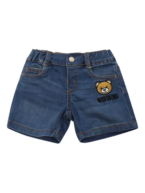 Moschino Kids bear-motif shorts