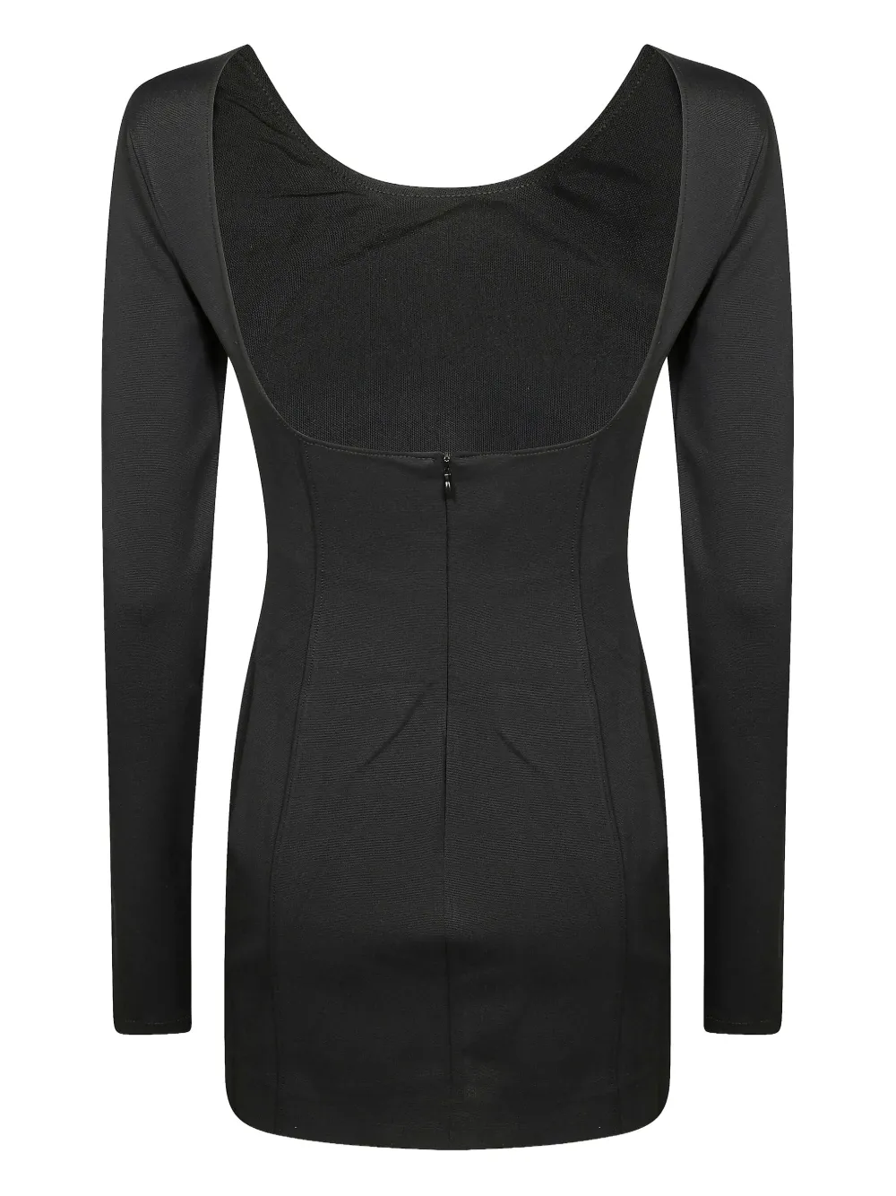 THE ANDAMANE Viviana mini-jurk met lange mouwen - Zwart