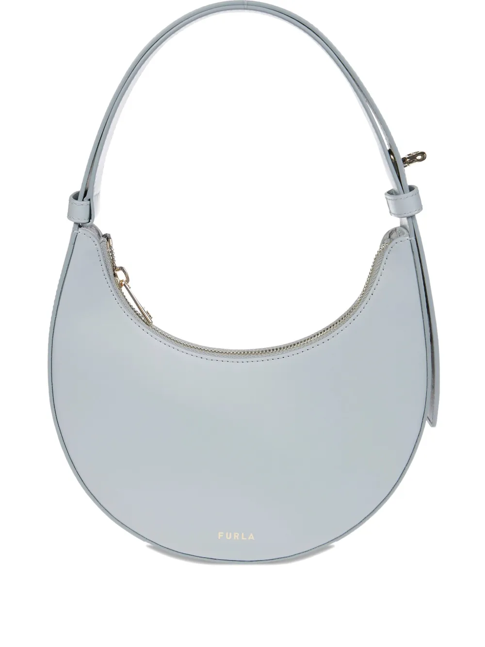 Furla Curved Silhouette Mini Shoulder Bag In Blue
