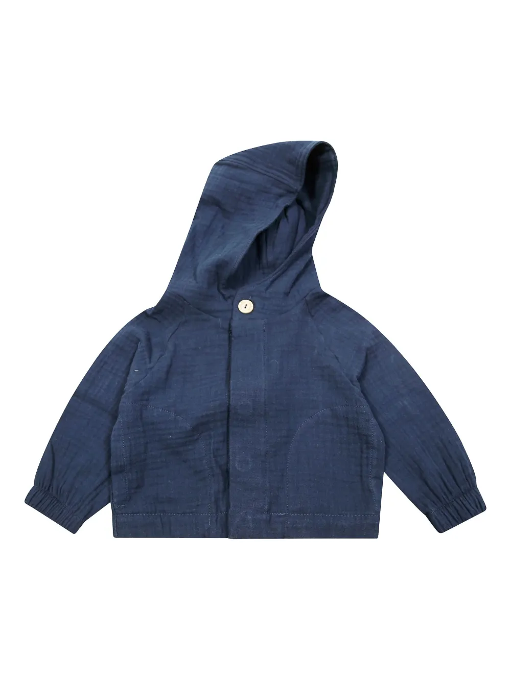 LALALU buttoned hooded jacket | Blue | Image 1