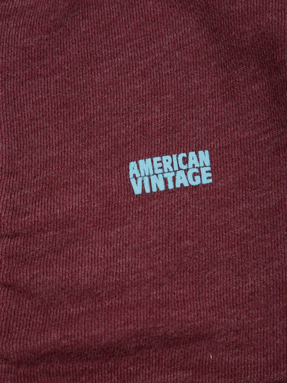 American Vintage Kids Doven hoodie met rits Rood