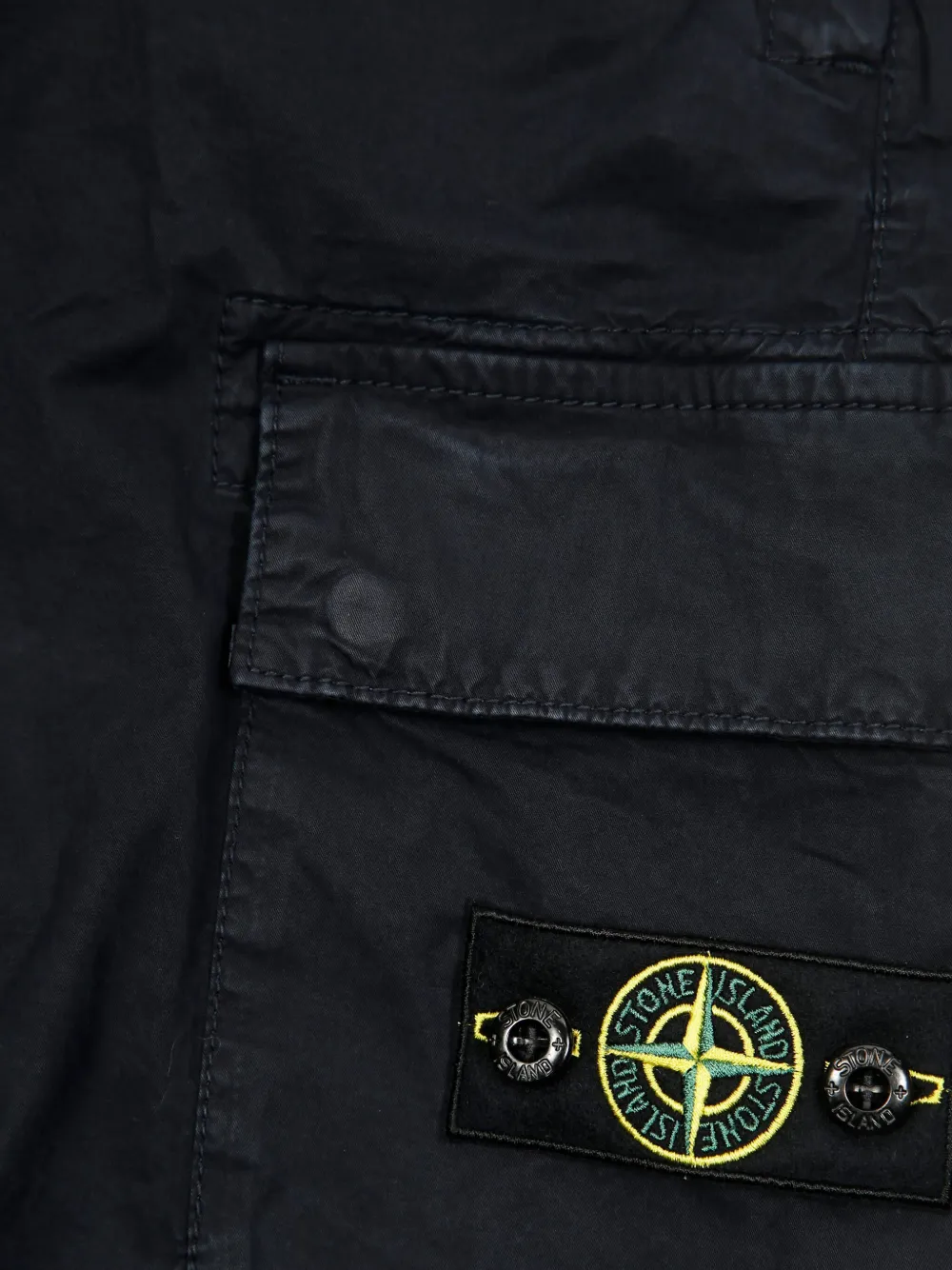 Stone Island Junior Shorts met Compass-logopatch Zwart
