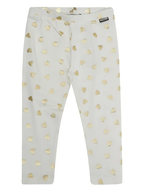 Moschino Kids heart-print leggings
