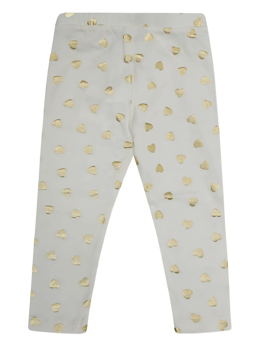 Moschino Kids Legging met hartprint Grijs
