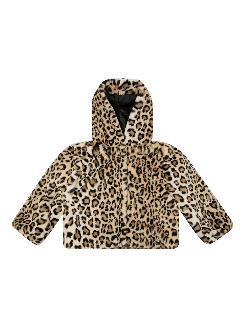 Liu Jo Kids leopard-print hooded jacket | Neutrals | Image 1