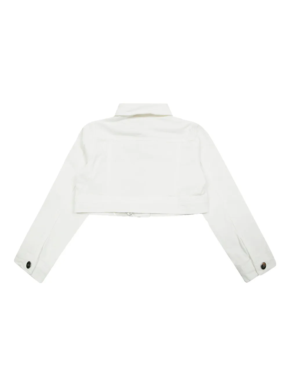 Liu •jo Heart-appliqué Cropped Shirt In White
