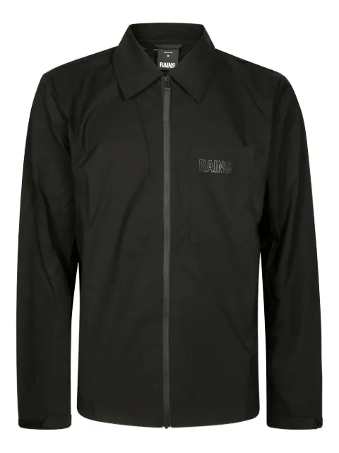 Rains logo-detail shirt jacket 