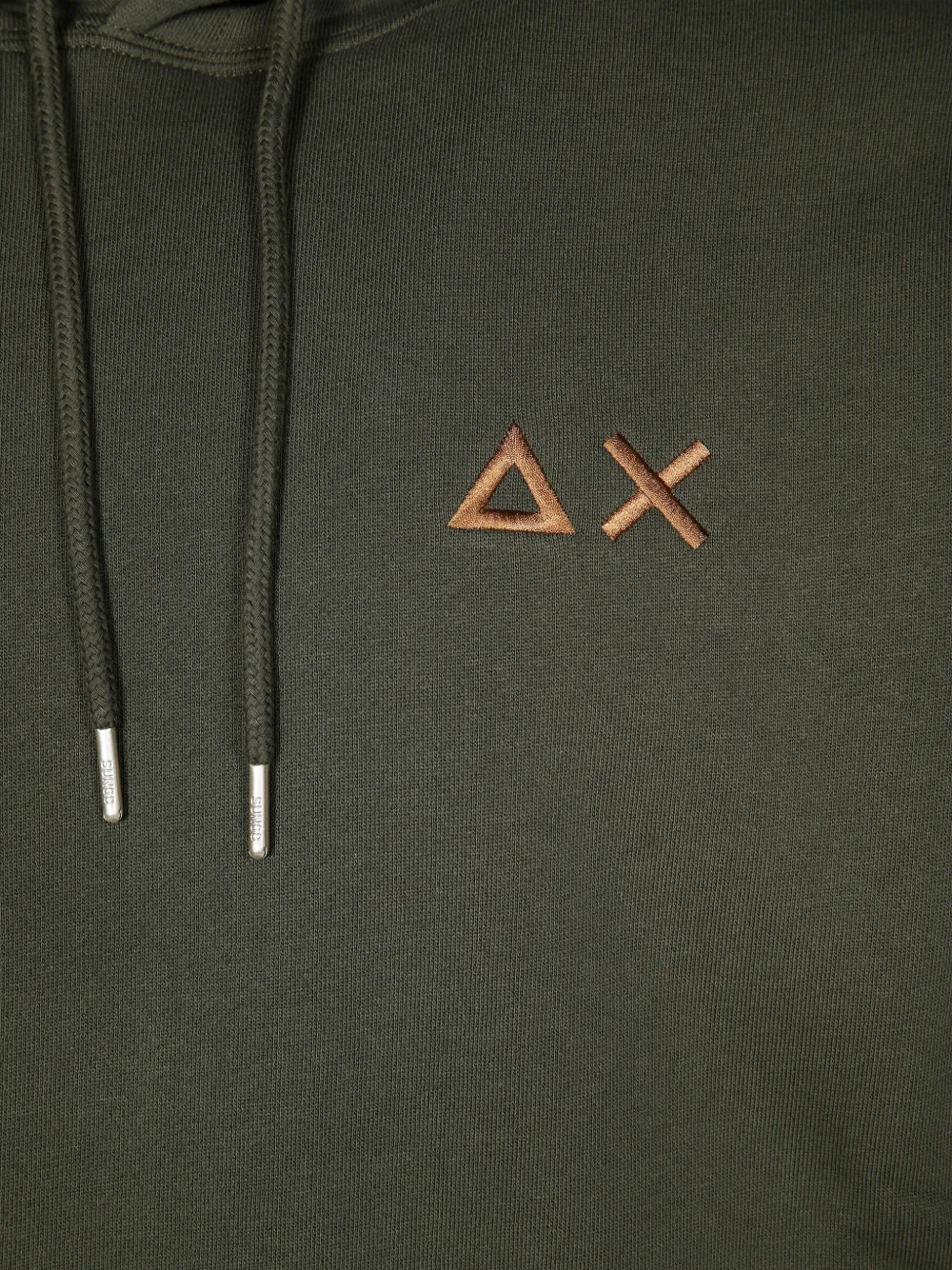 Sun68 Hoodie met geborduurd logo Groen