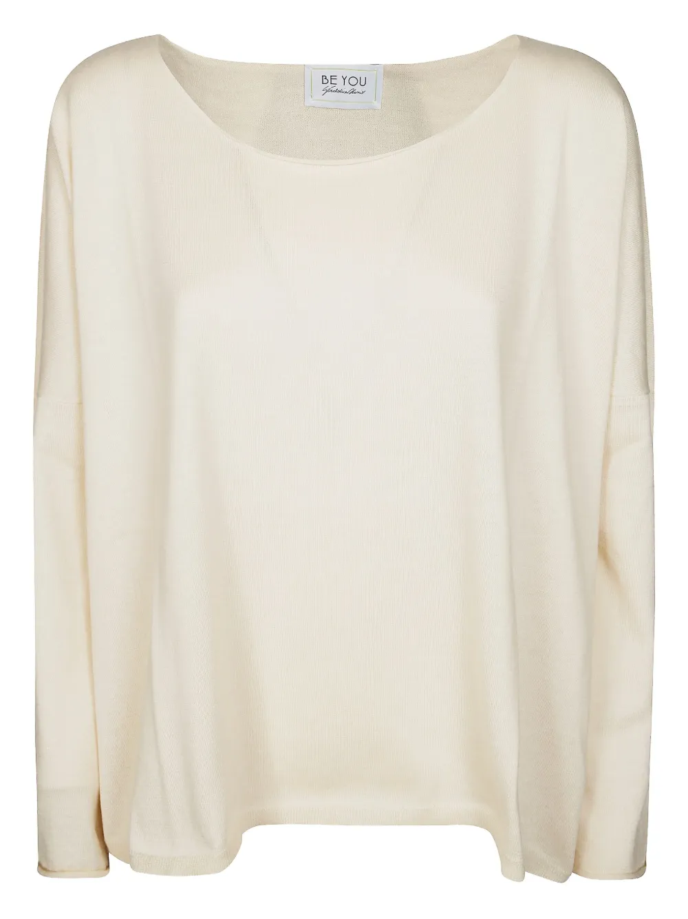 Beyou Boat-neck Sweater In Neutral