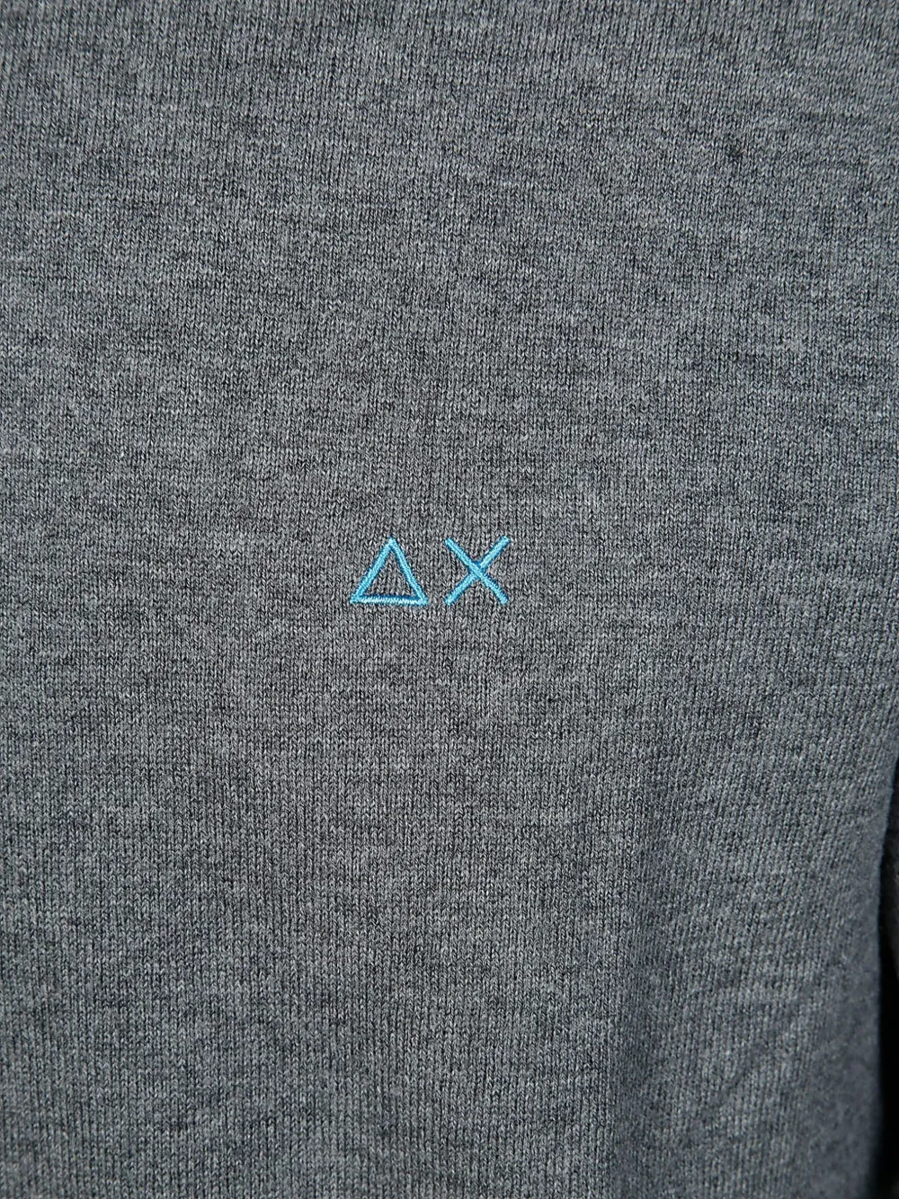 Sun68 Trui met geborduurd logo Grijs