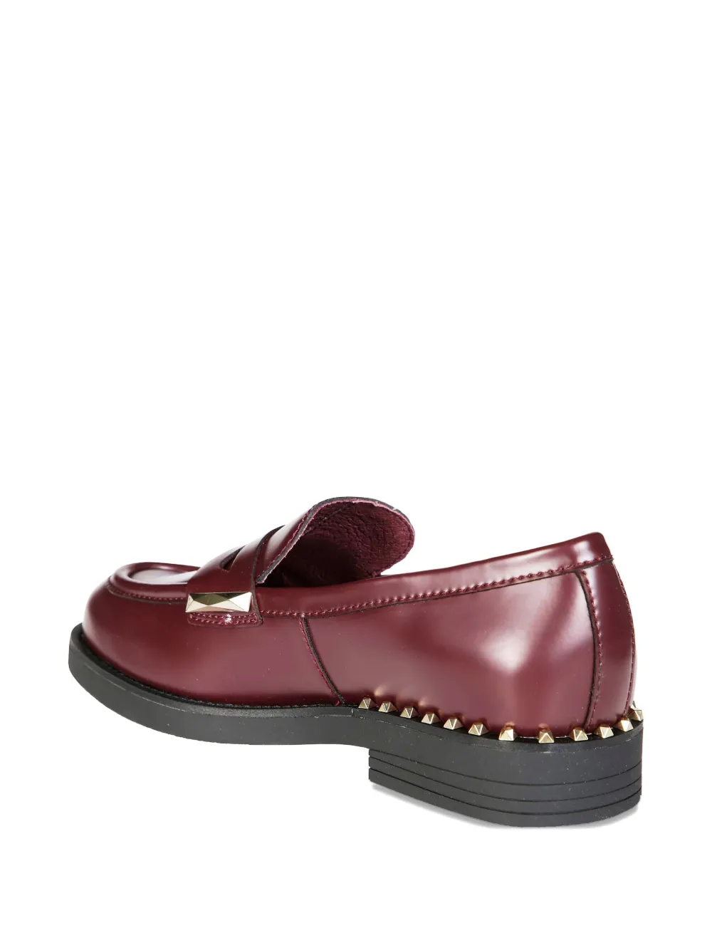 Ash Soft And Shiny Leather Moccasin In Red