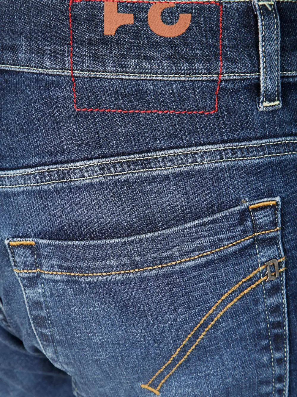 Dondup Tailored Straight Leg George Pants In Blue