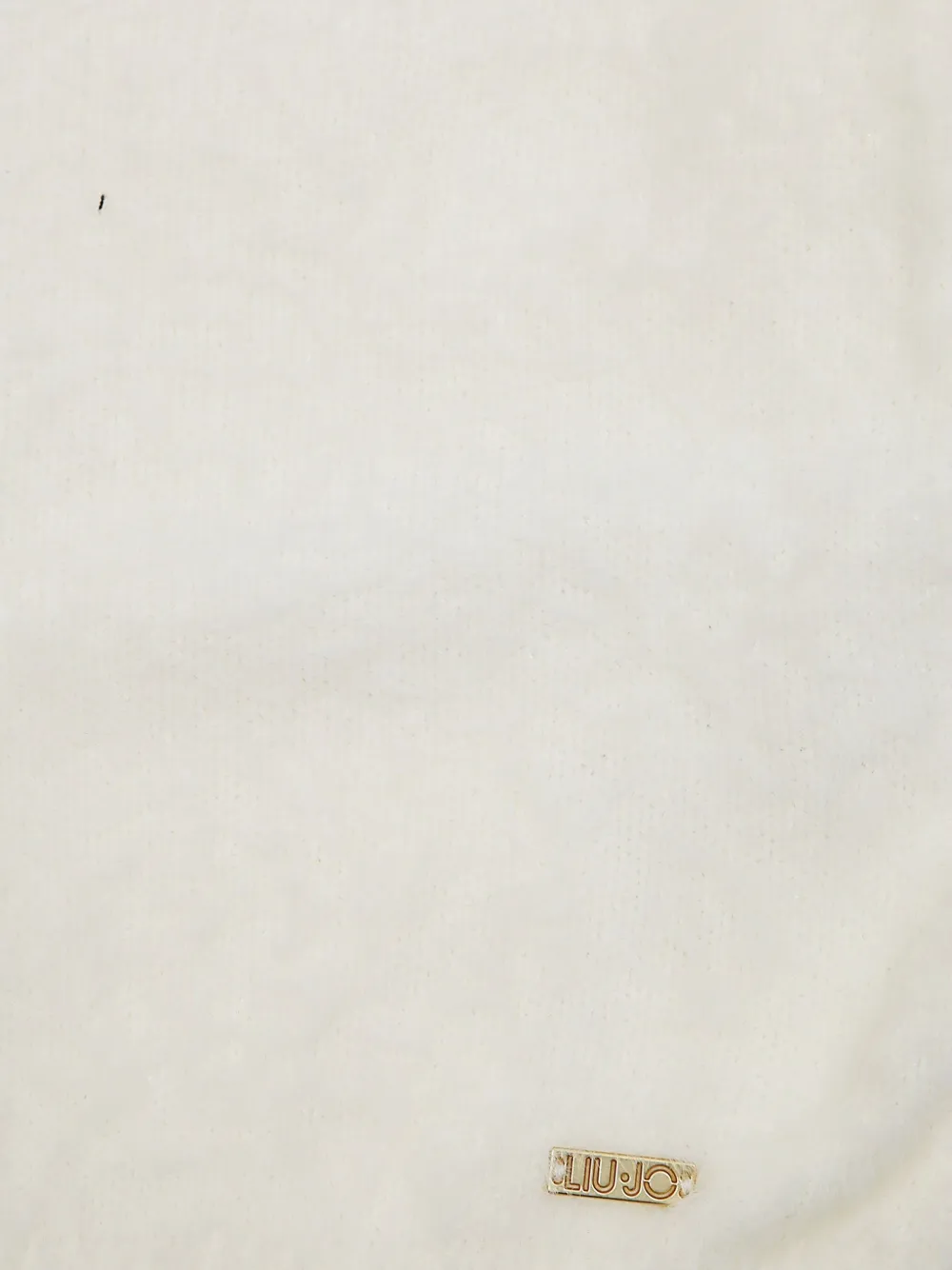 Liu •jo Crew-neck Knit Sweater In White