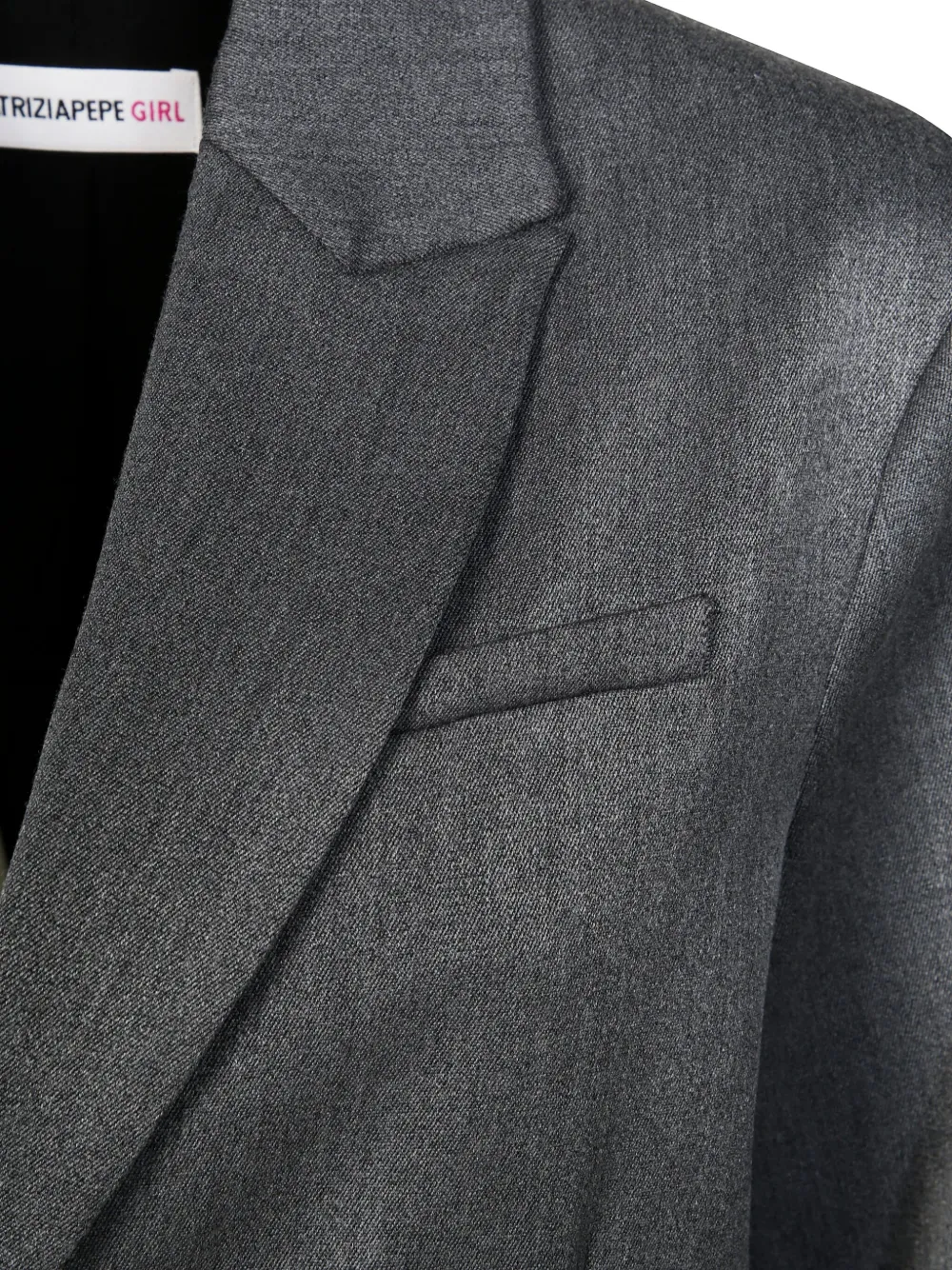 Patrizia Pepe girl Blazer met twee knopen Grijs