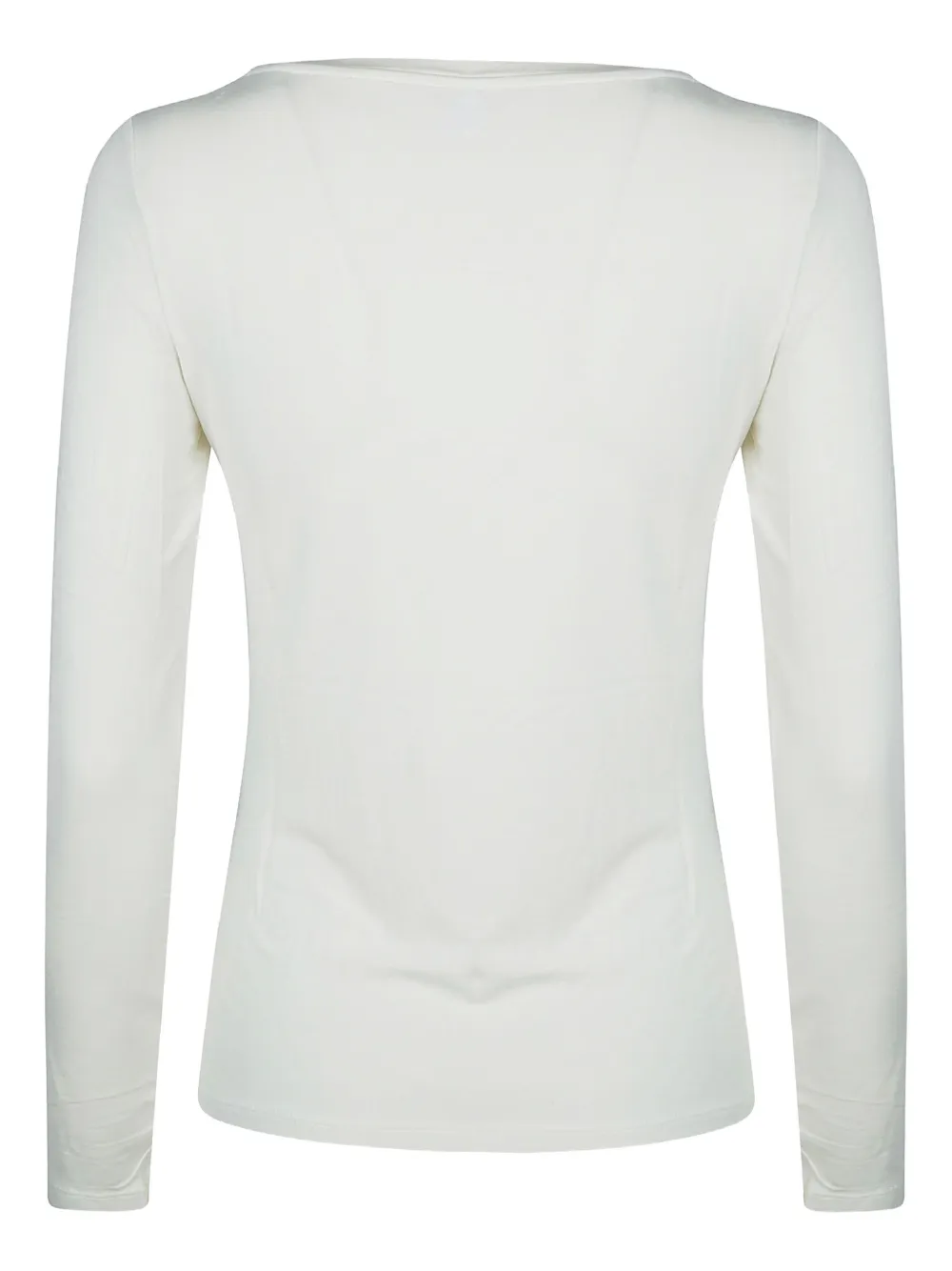 Sun 68 Sailor-neck Long-sleeve T-shirt In White