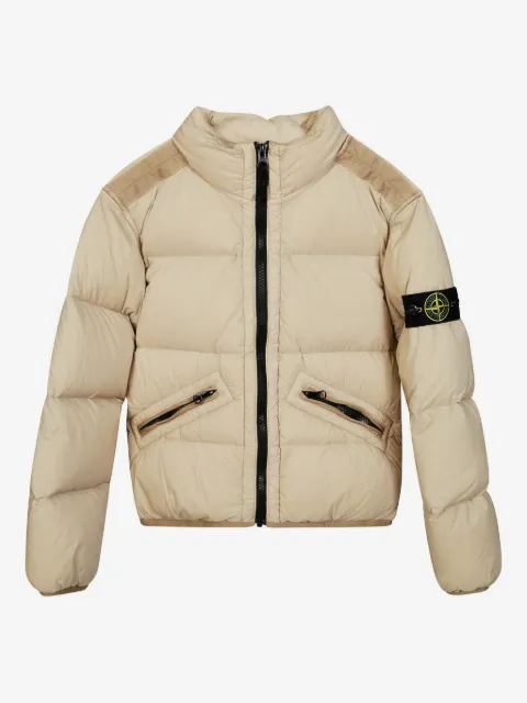 Stone Island Junior Compass-badge padded coat