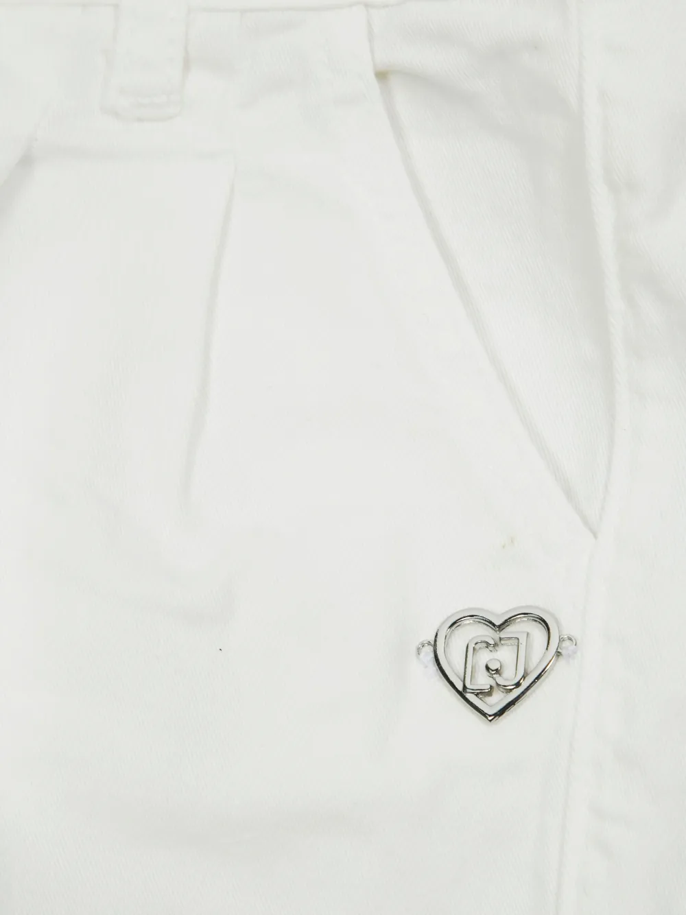 Liu •jo Logo-plaque Shorts In White