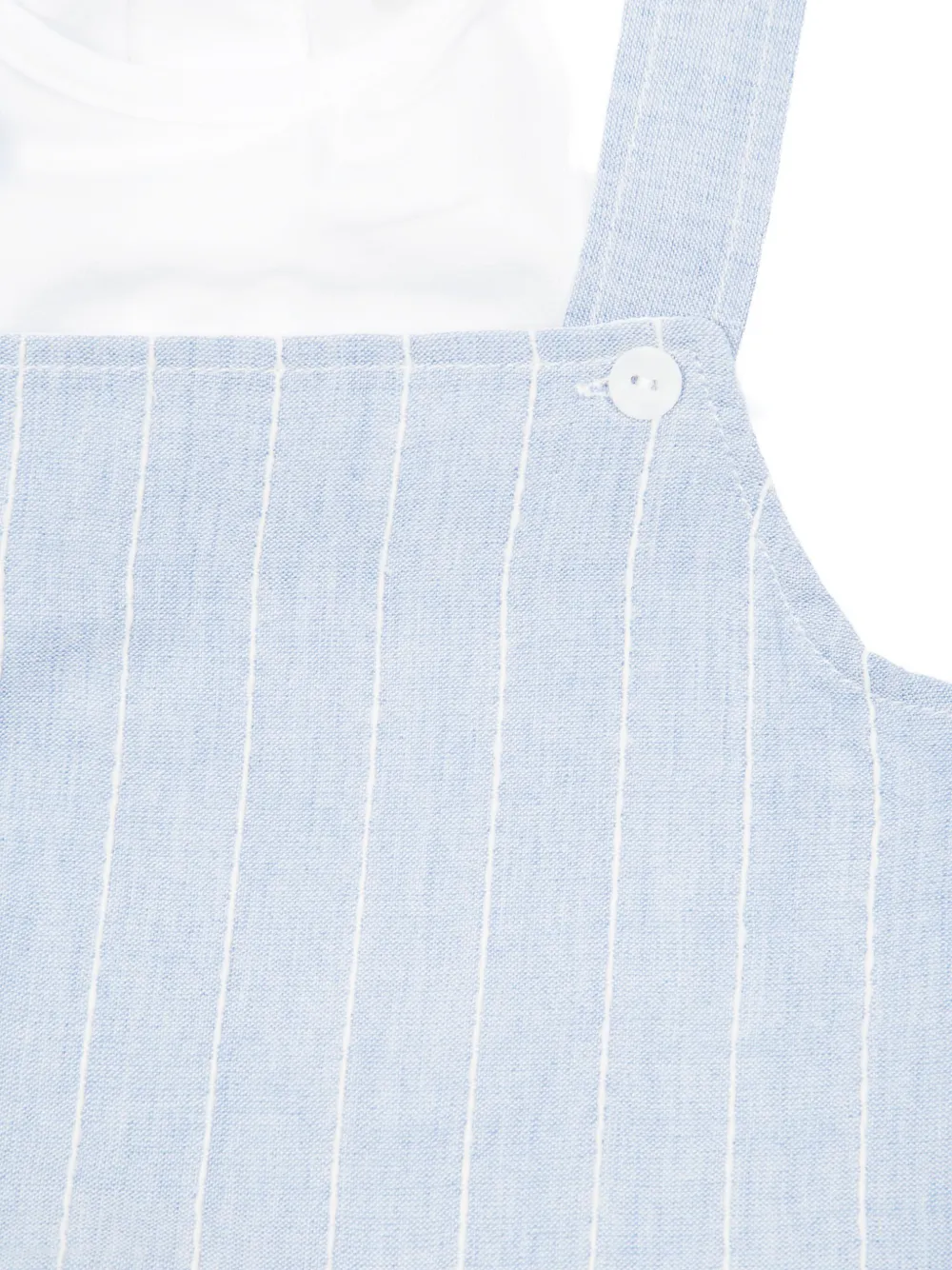 LALALU Gestreepte romper met ruches Blauw