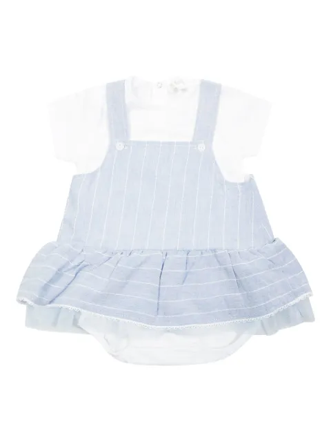 LALALU striped ruffled babywear