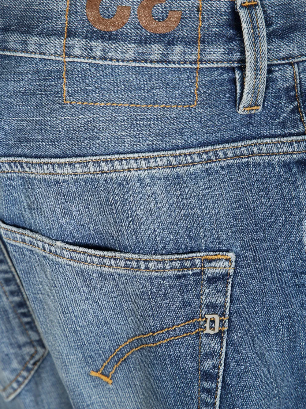 DONDUP Denim jeans met knoopsluiting Blauw