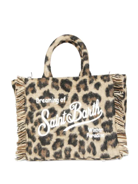 MC2 Saint Barth mini Vanity leopard-print tote bag