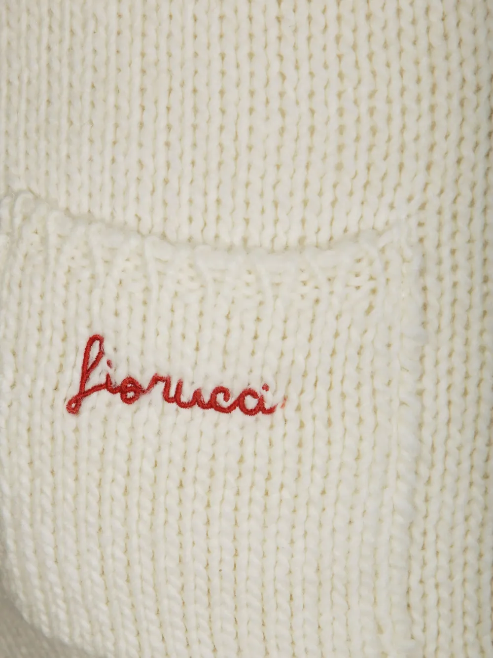 Fiorucci Drawstring Pocket Knitted Skirt In White