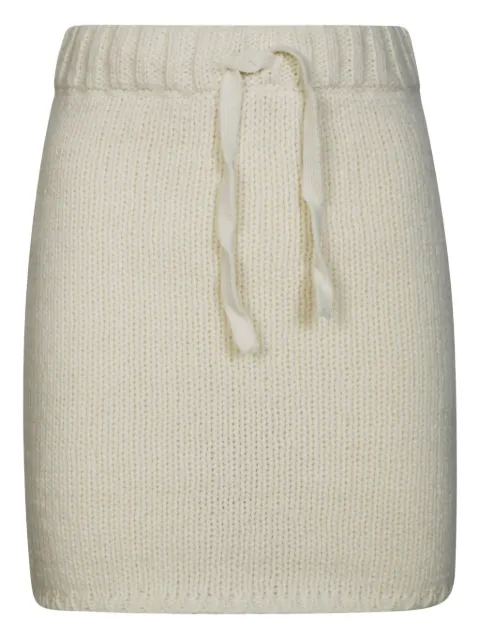Fiorucci drawstring pocket knitted skirt