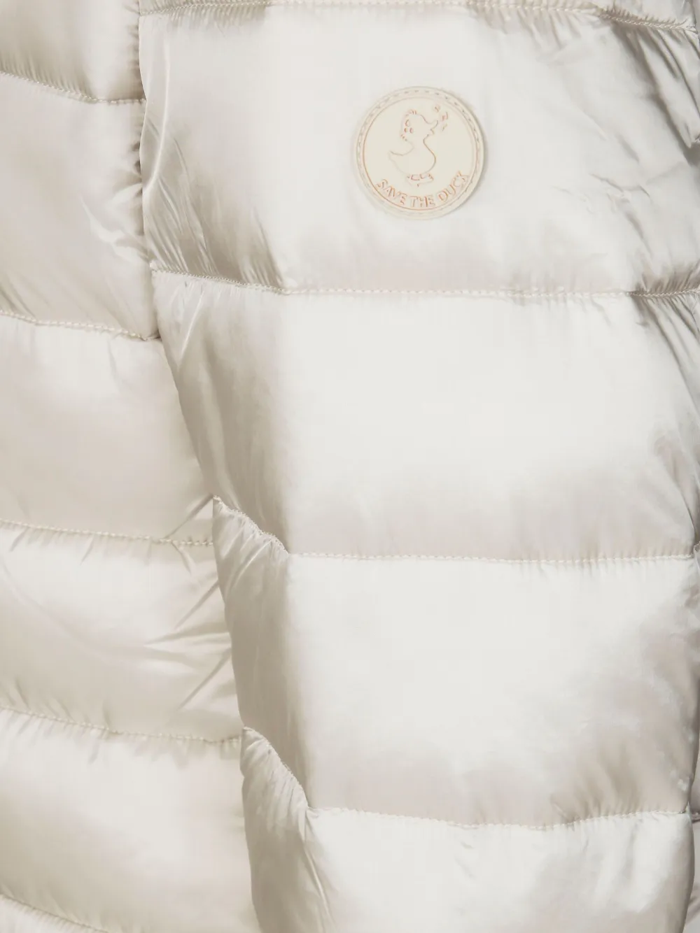 Save The Duck Lydia gewatteerde jas met hoge hals Beige