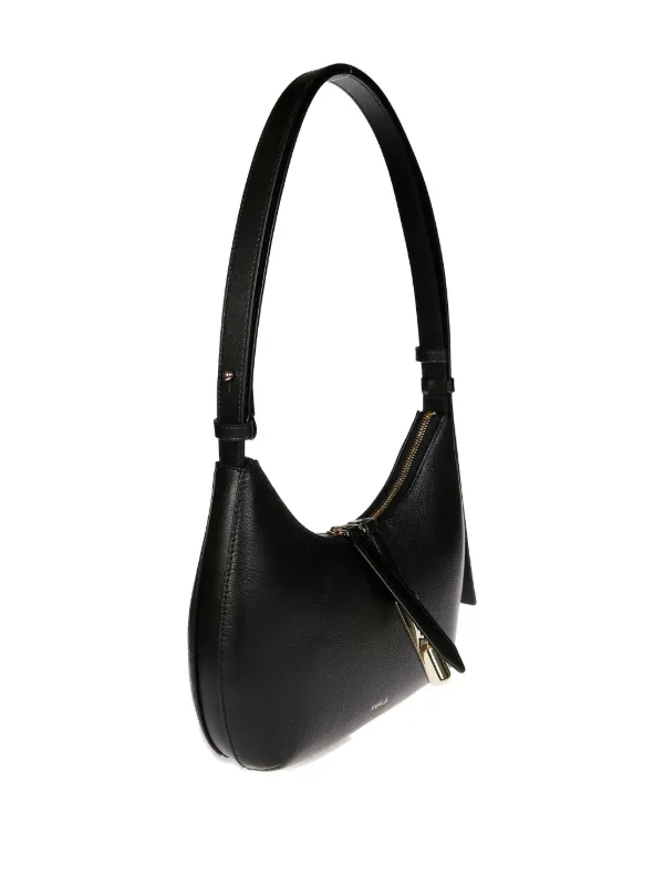 Furla Zip Goccia Shoulder Bag | Black | FARFETCH
