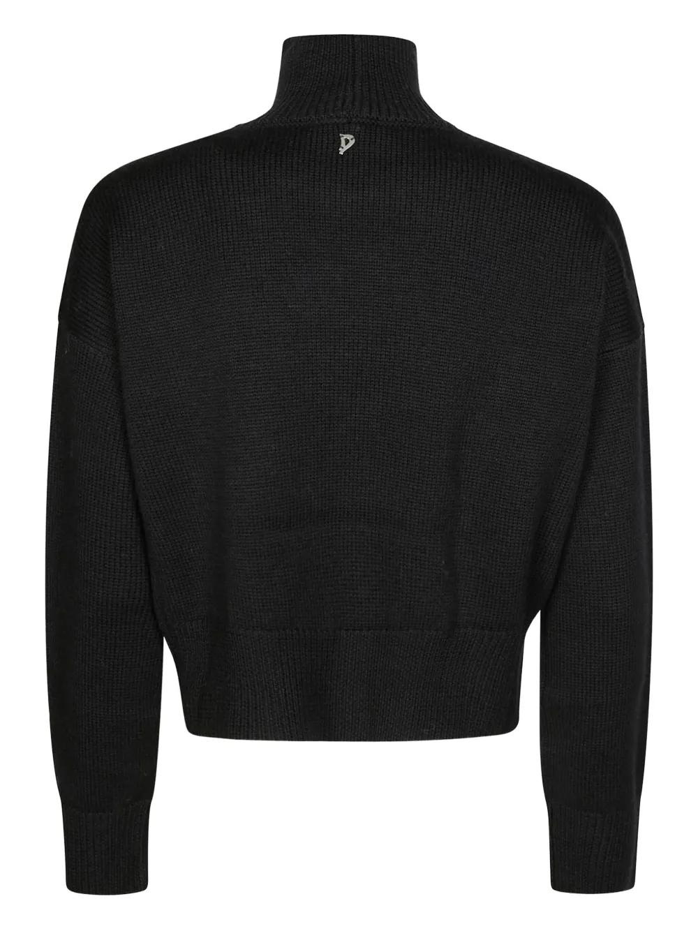 Dondup Turtleneck Long-sleeved Sweater In Black