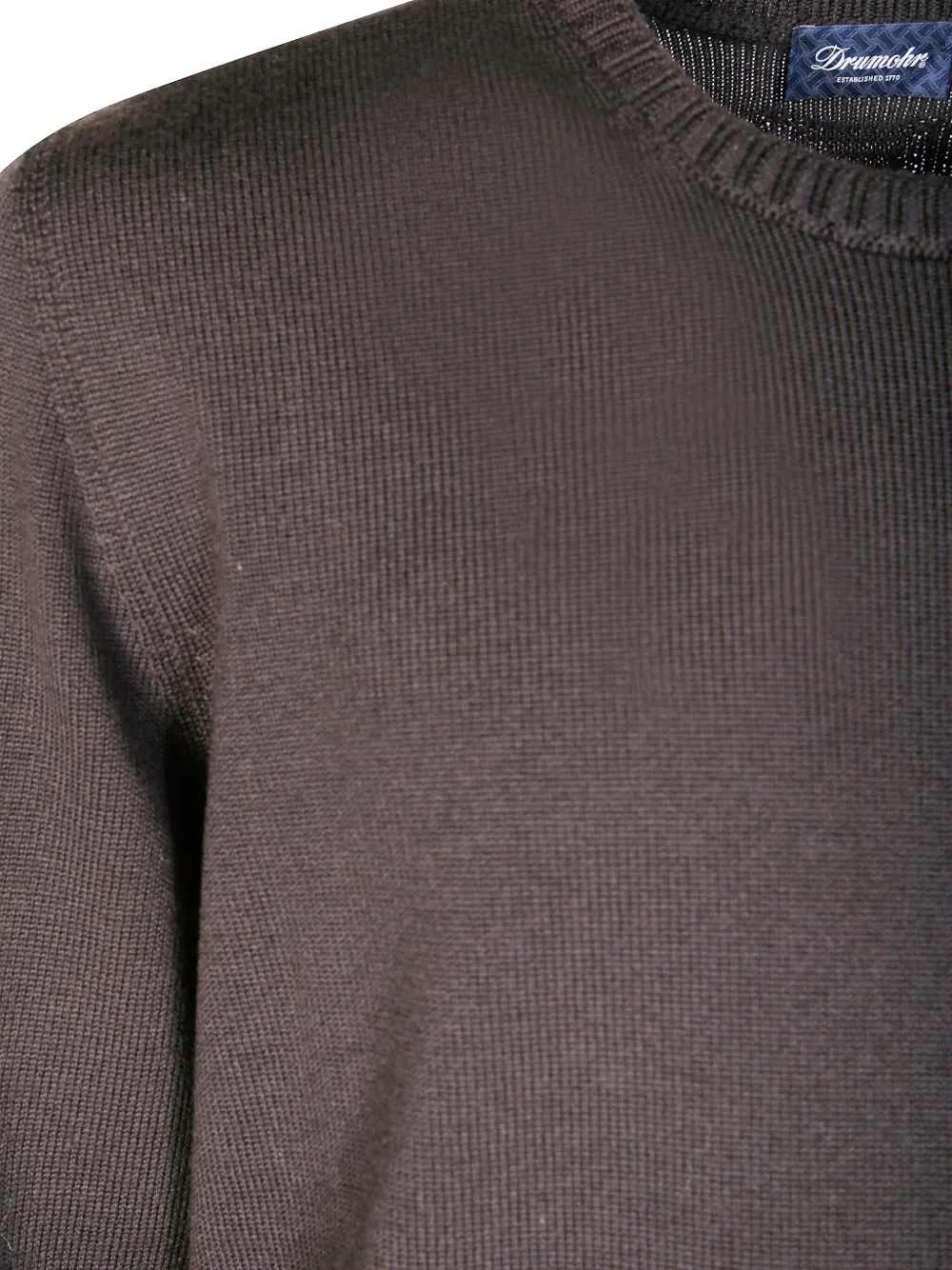 Drumohr Trui met ronde hals en lange mouwen Grijs