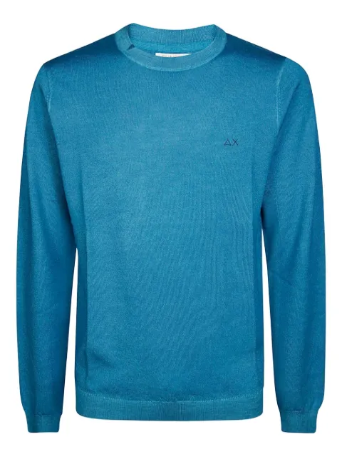Sun68 logo-embroidered top