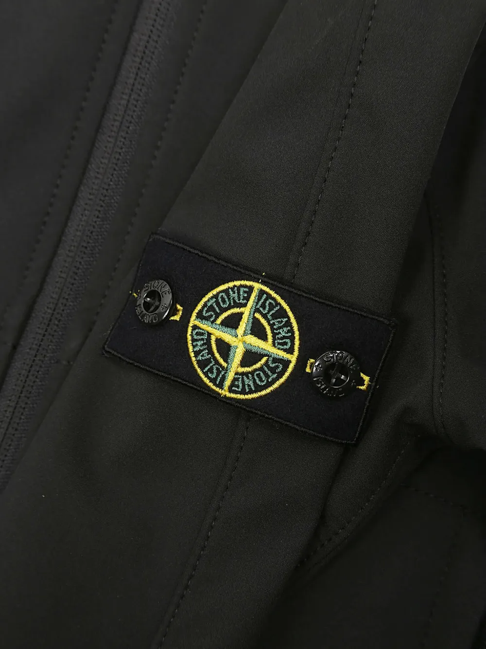 Stone Island Junior Softshell jack met capuchon Grijs
