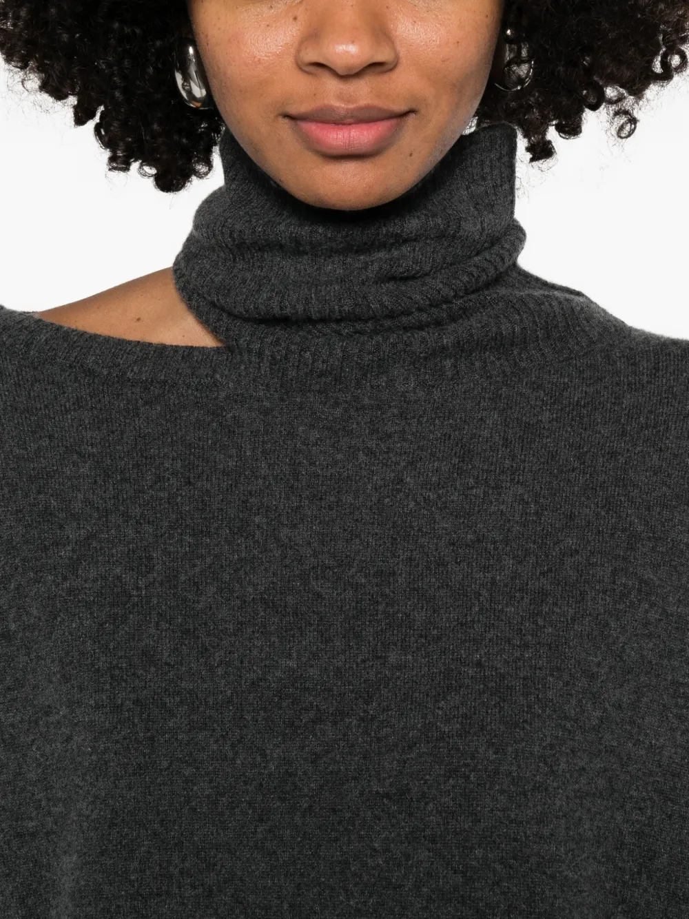 Uma Wang Roll-neck Sweater In Gray