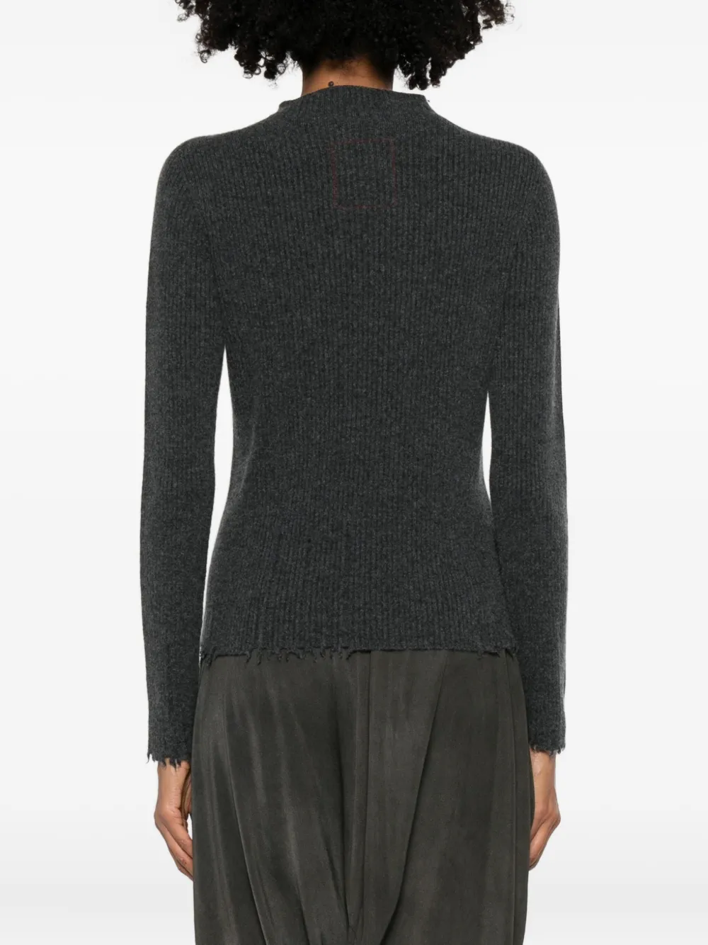 Uma Wang Ribbed Sweater In Black