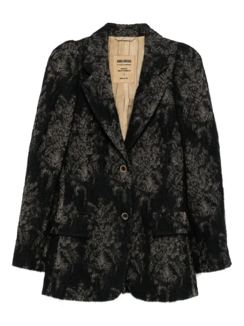 Uma Wang blazer con motivo floral
