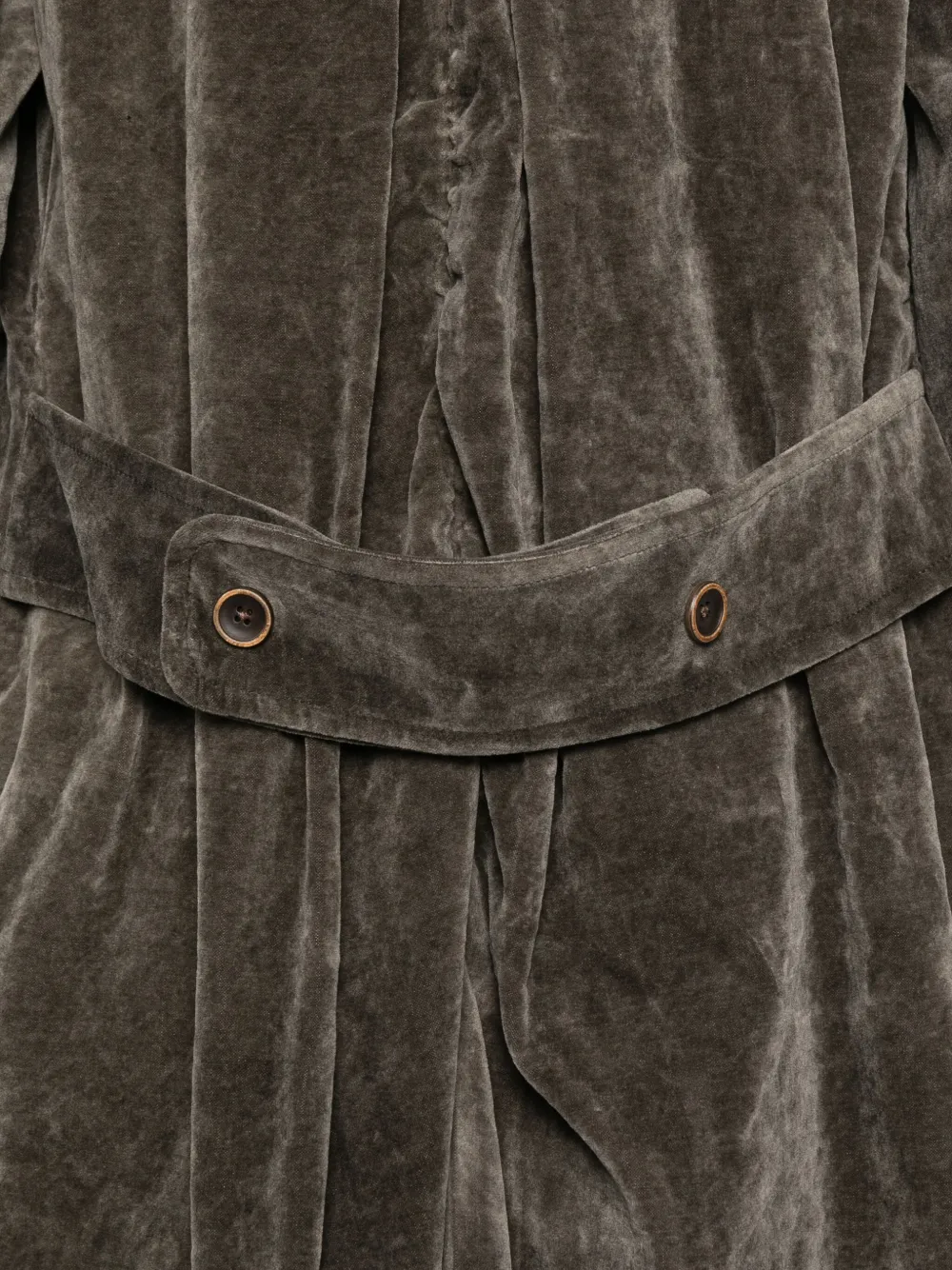 Uma Wang Jas met dubbele rij knopen Grijs