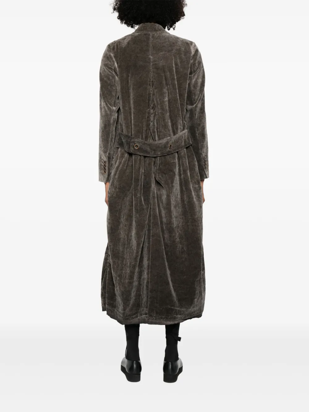 Uma Wang Jas met dubbele rij knopen Grijs