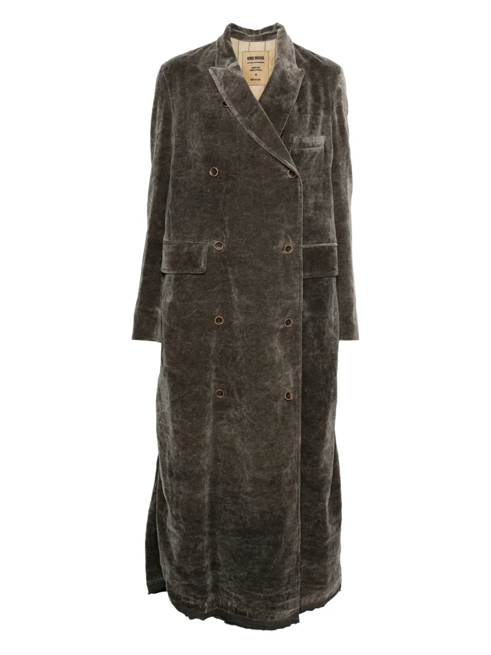 Uma Wang double-breasted coat | Grey | Image 1