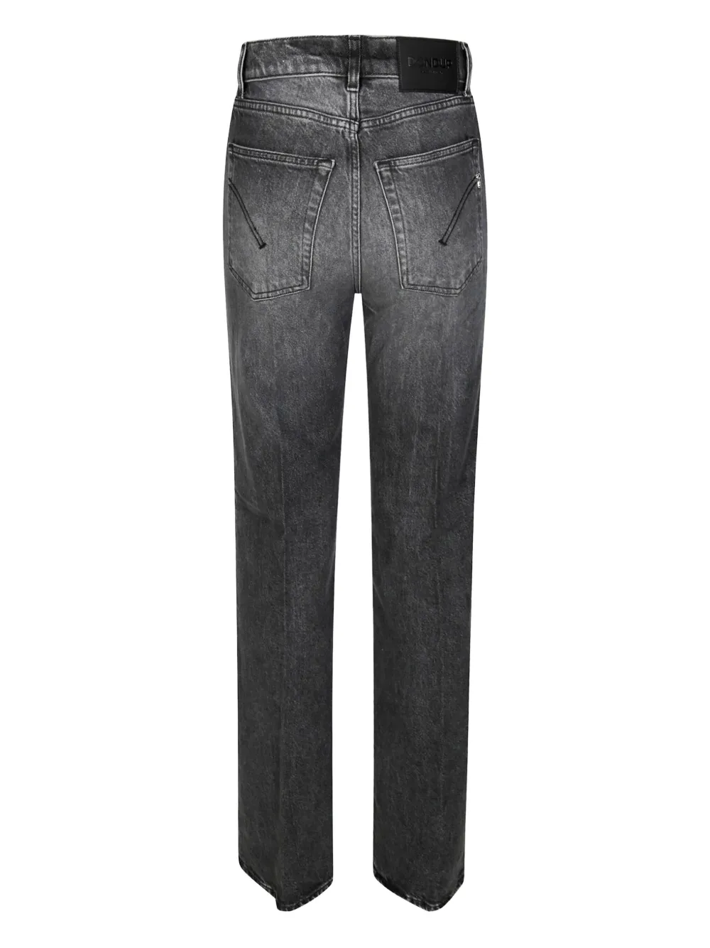 DONDUP logo-patch five-pocket jeans - Grijs